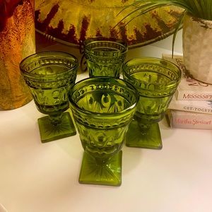 Vintage Indiana Juice goblets